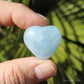 Blue Calcite Polished Crystal Heart