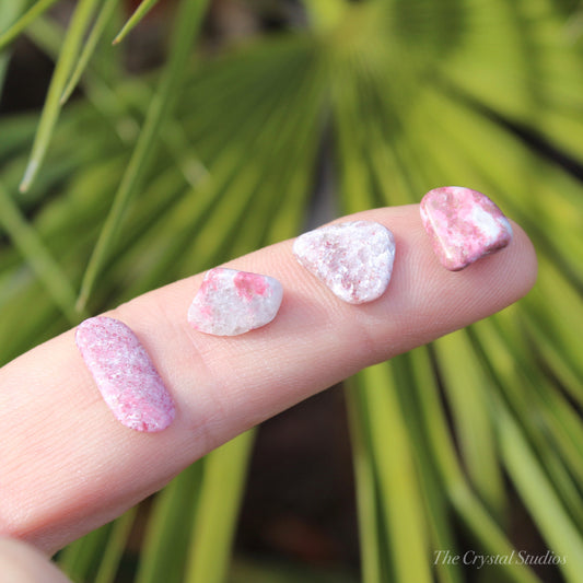 Thulite Small Polished Crystal Tumblestone Set