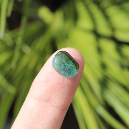 Indicolite (Blue) & Green Tourmaline Mini Polished Crystal Tumblestone