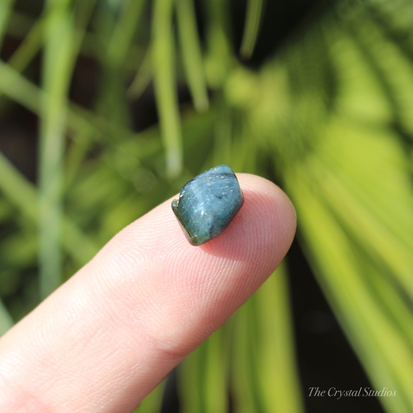 Indicolite (Blue) & Green Tourmaline Mini Polished Crystal Tumblestone