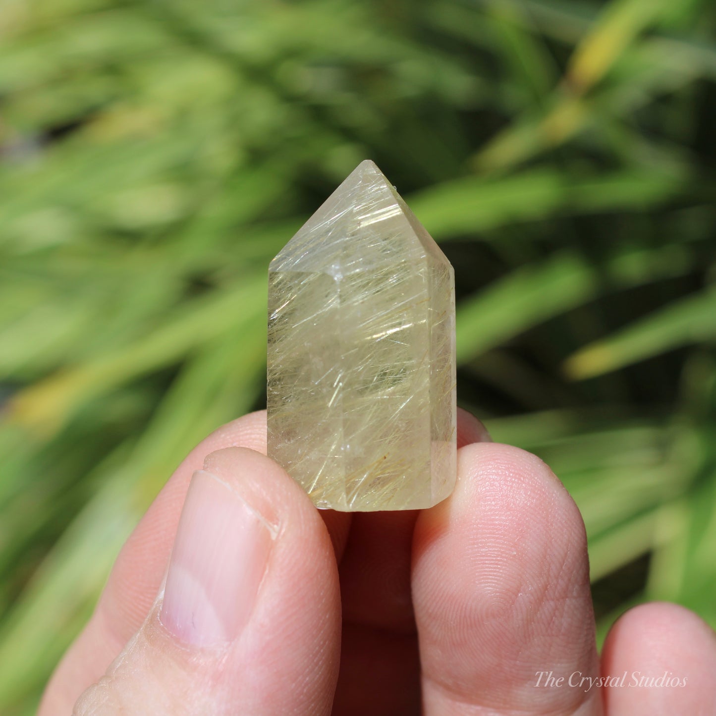 Golden Rutilated Polished Crystal Point