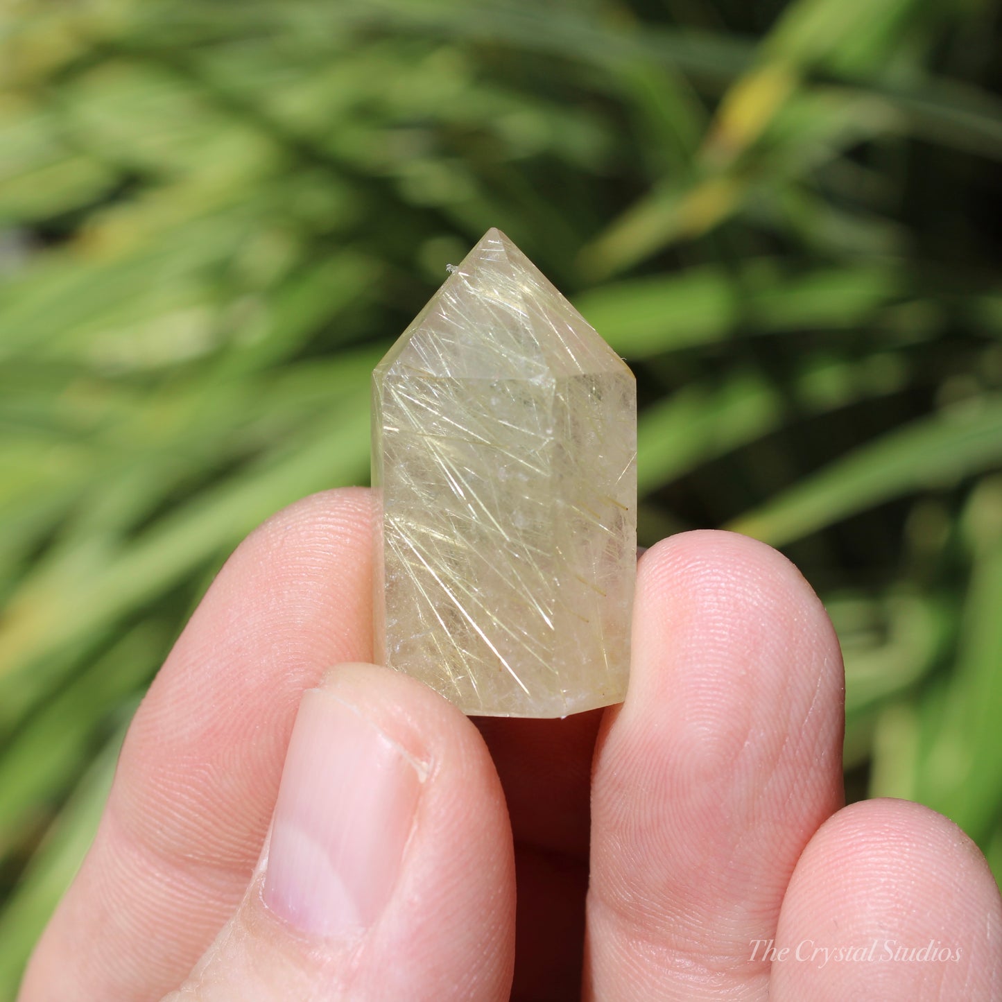 Golden Rutilated Polished Crystal Point