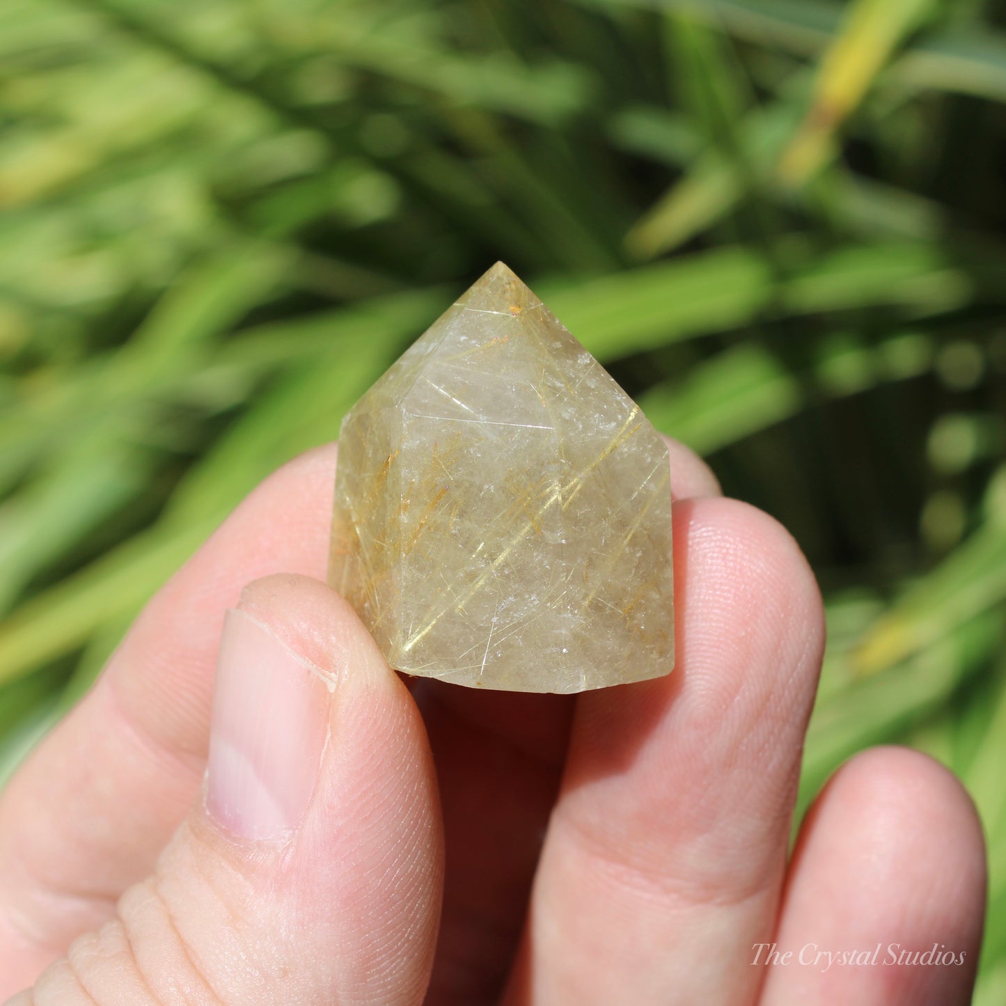 Golden Rutilated Polished Crystal Point