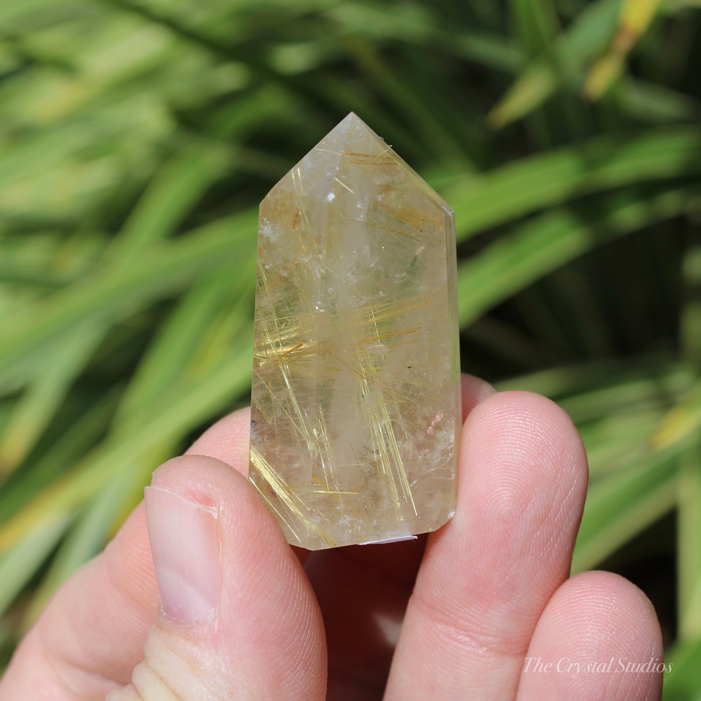 Golden Rutilated Polished Crystal Point