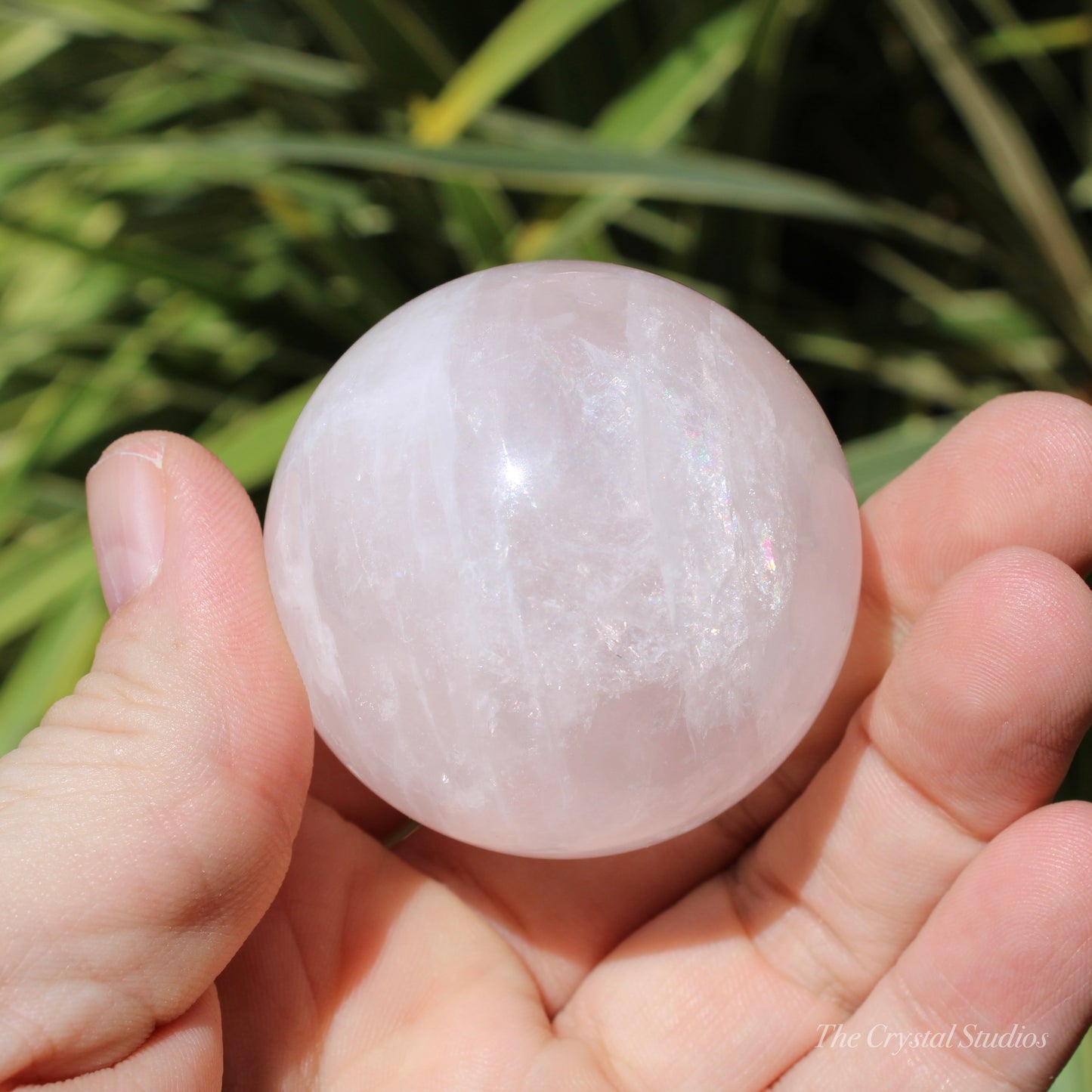 Rose Quartz Medium Polished Crystal Sphere