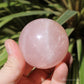 Star Rose Quartz Medium Polished Crystal Sphere