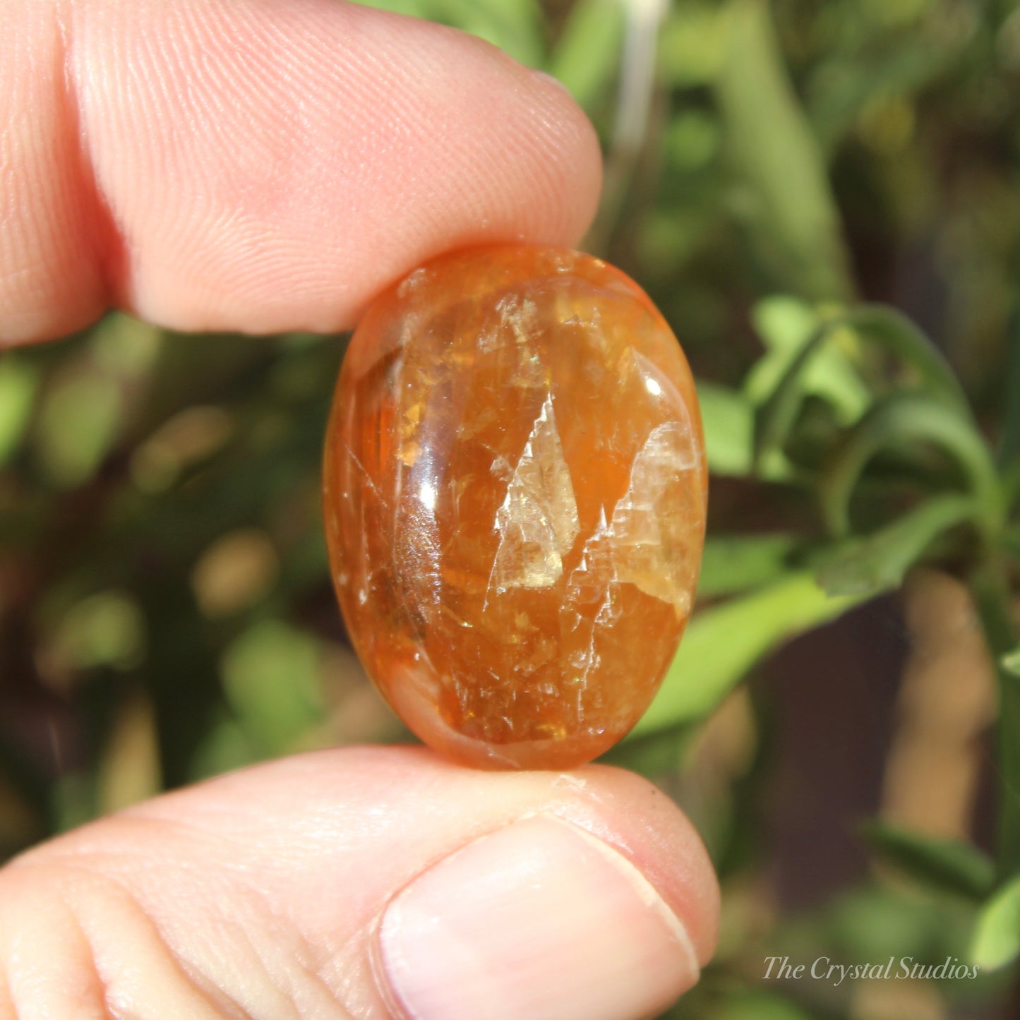 Honey Calcite Polished Crystal Tumblestone