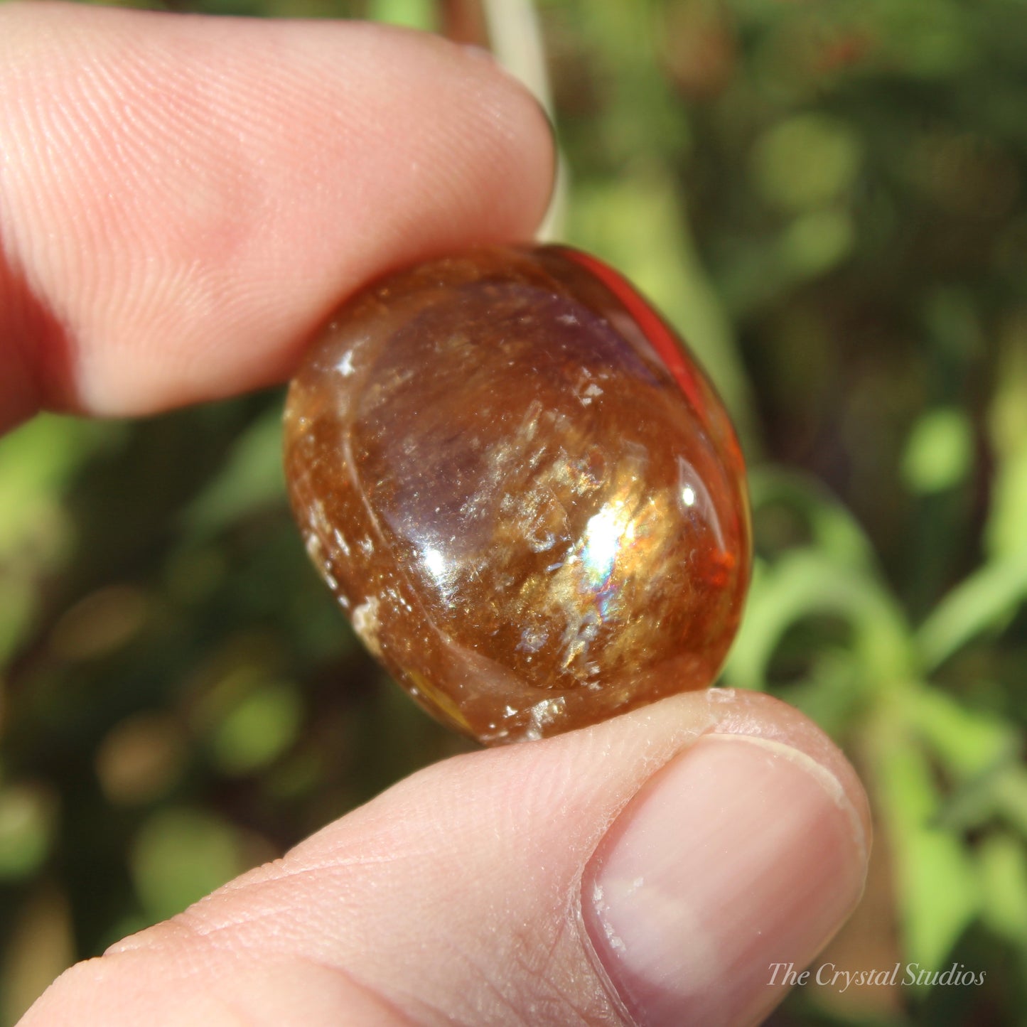 Honey Calcite Polished Crystal Tumblestone