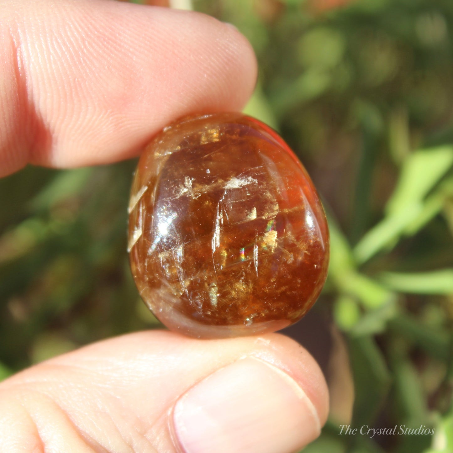 Honey Calcite Polished Crystal Tumblestone