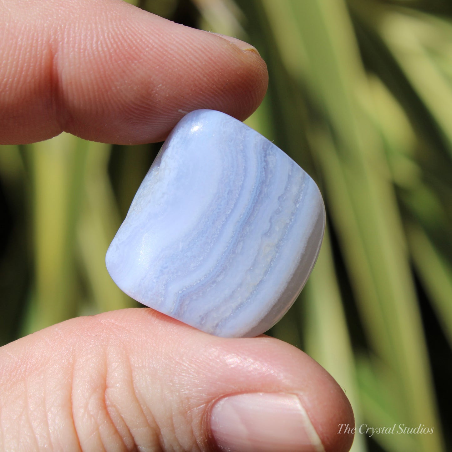 Blue lace Agate Large Polished Crystal Tumblestone