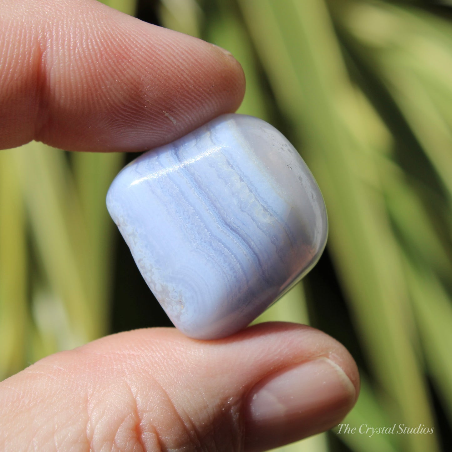 Blue lace Agate Large Polished Crystal Tumblestone