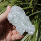 Apophyllite on Blue Chalcedony Natural Crystal Cluster