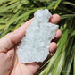 Apophyllite on Blue Chalcedony Natural Crystal Cluster