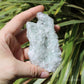 Apophyllite on Blue Chalcedony Natural Crystal Cluster