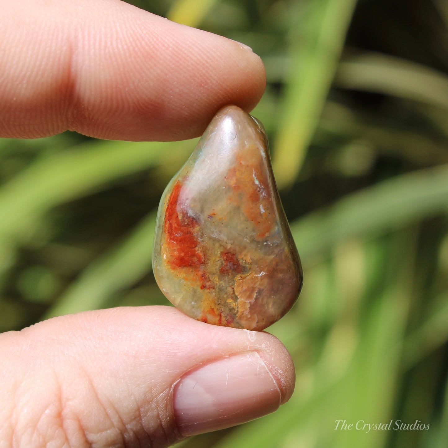 Andean Blue Opal Polished Crystal Tumblestone