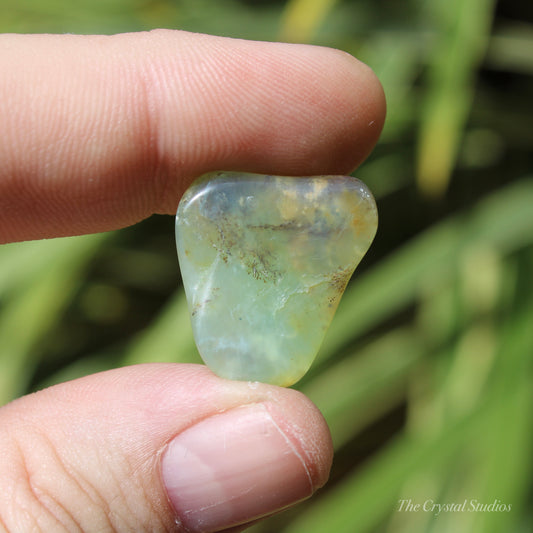 Andean Blue Opal Polished Crystal Tumblestone