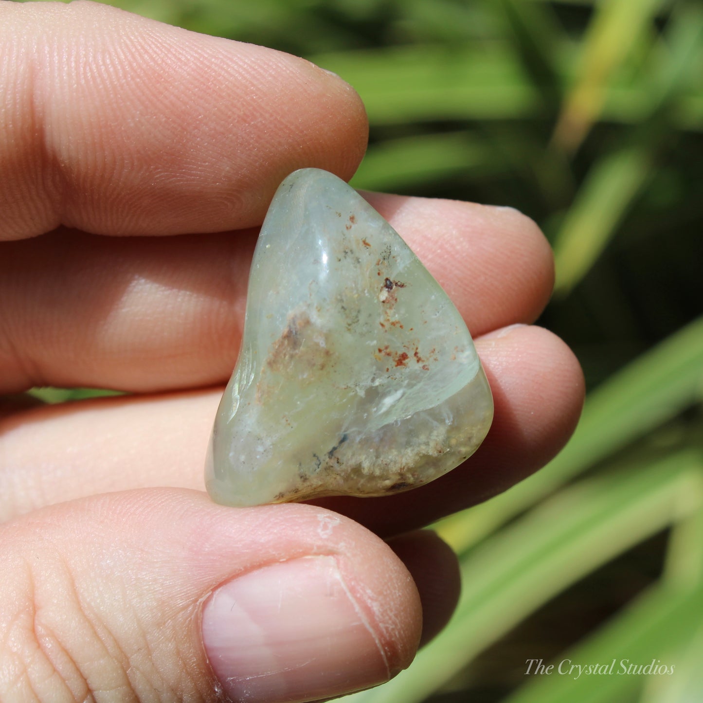 Andean Blue Opal Polished Crystal Tumblestone