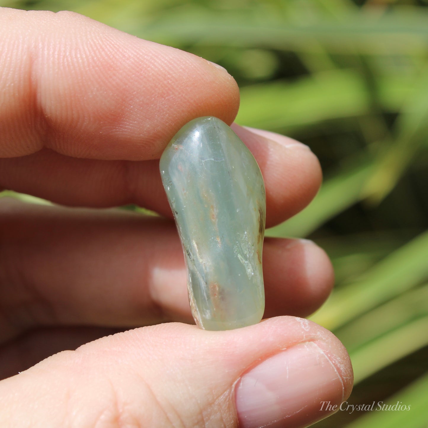 Andean Blue Opal Polished Crystal Tumblestone