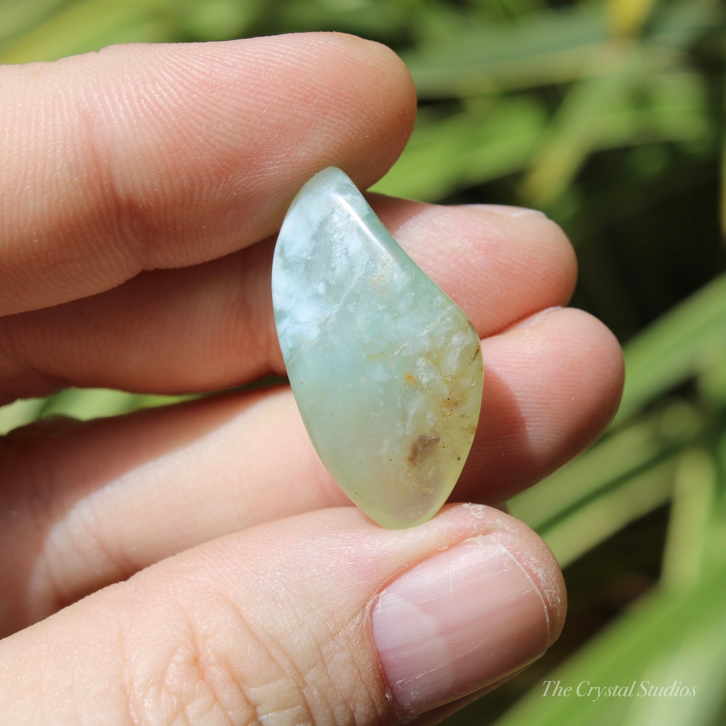 Andean Blue Opal Polished Crystal Tumblestone