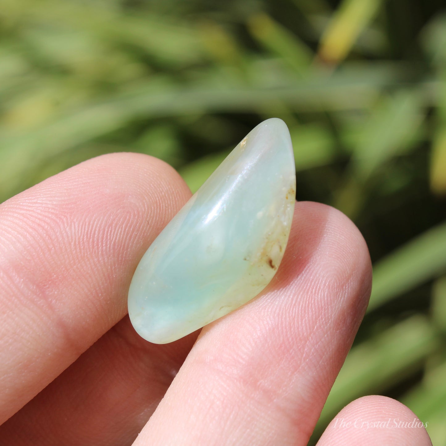 Andean Blue Opal Polished Crystal Tumblestone