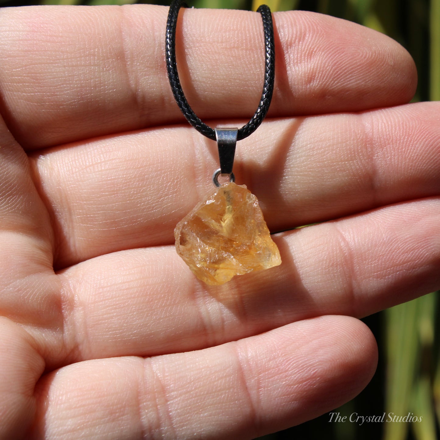 Citrine Natural Crystal Pendant