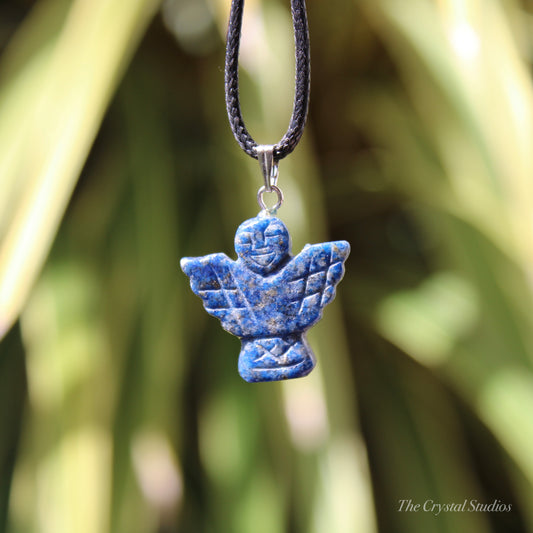 Lapis Lazuli Angel Crystal Pendant