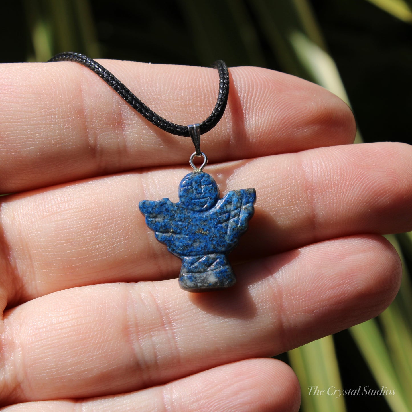 Lapis Lazuli Angel Crystal Pendant