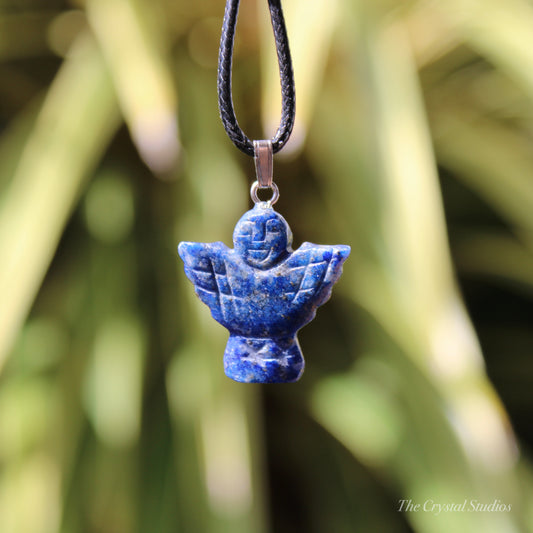 Lapis Lazuli Angel Crystal Pendant