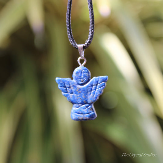 Lapis Lazuli Angel Crystal Pendant