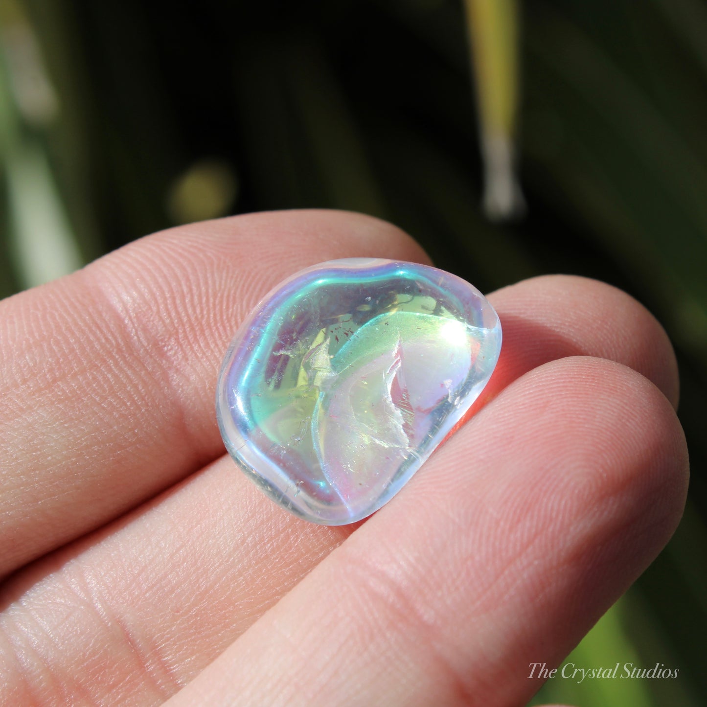 Angel Aura Quartz Polished Crystal Tumblestone