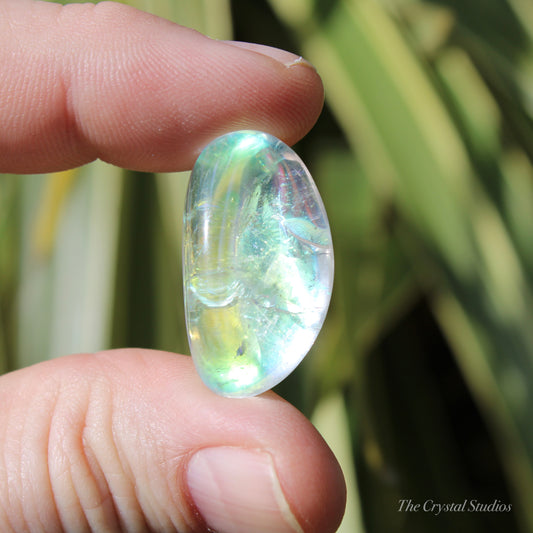 Angel Aura Quartz Polished Crystal Tumblestone