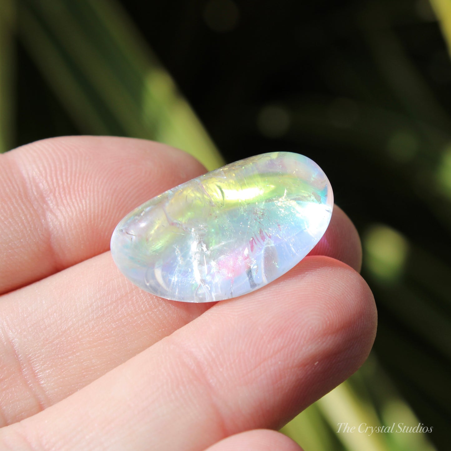 Angel Aura Quartz Polished Crystal Tumblestone