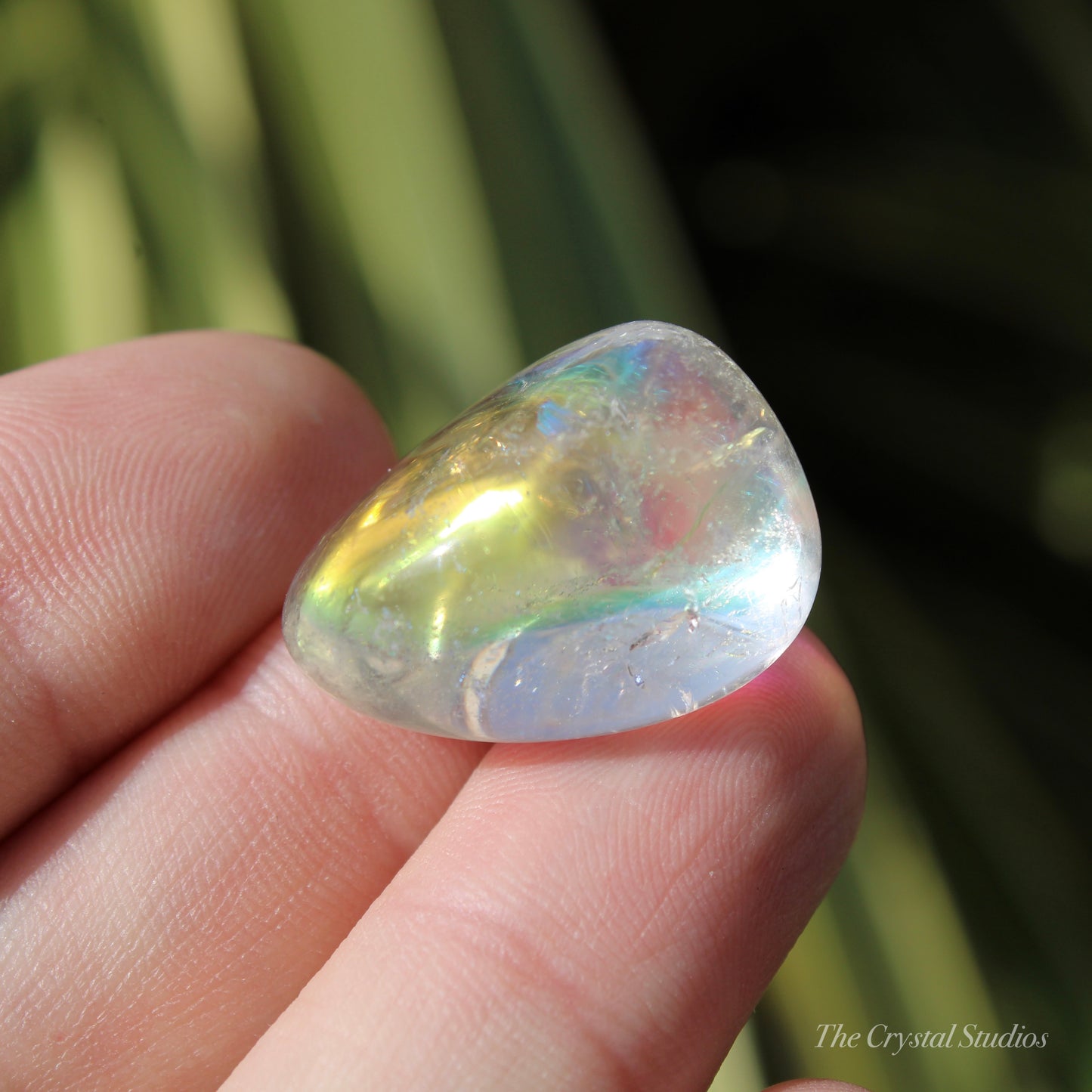 Angel Aura Quartz Polished Crystal Tumblestone