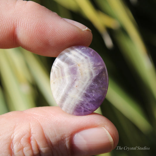 Chevron Amethyst Polished Cabochon Crystal