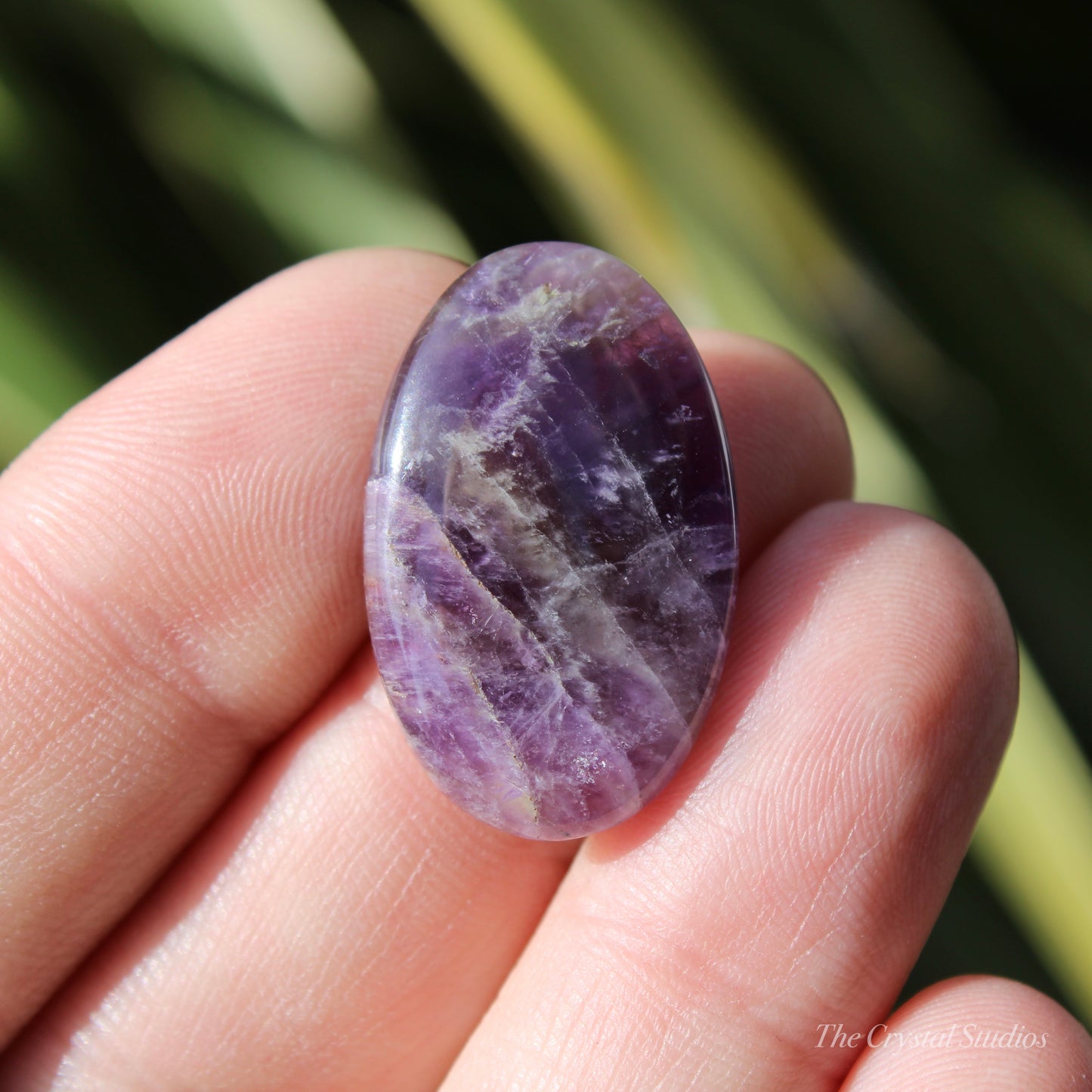 Chevron Amethyst Polished Cabochon Crystal