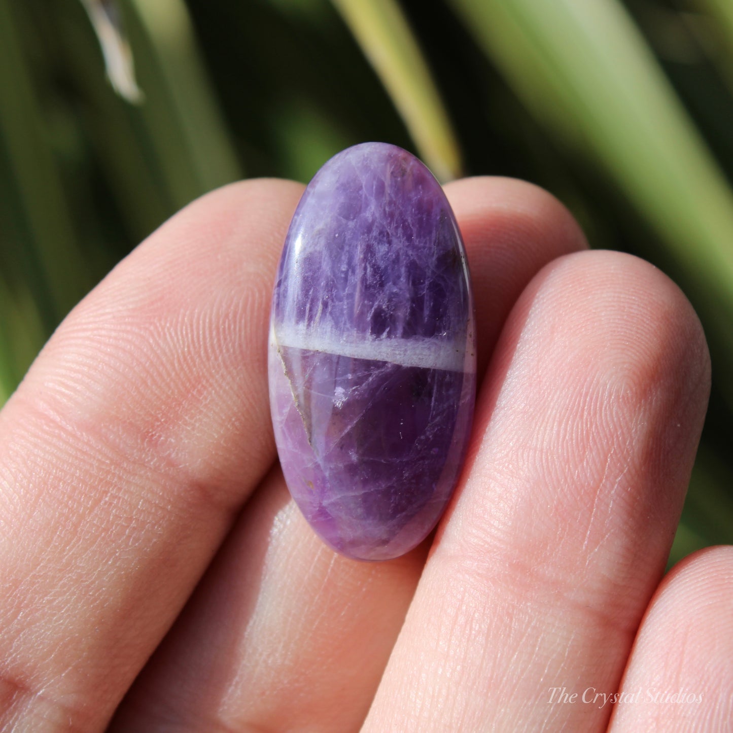 Chevron Amethyst Polished Cabochon Crystal