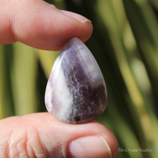 Chevron Amethyst Polished Cabochon Crystal