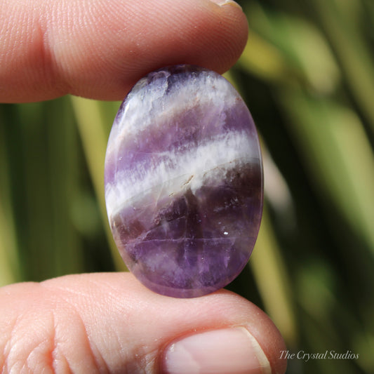 Chevron Amethyst Polished Cabochon Crystal