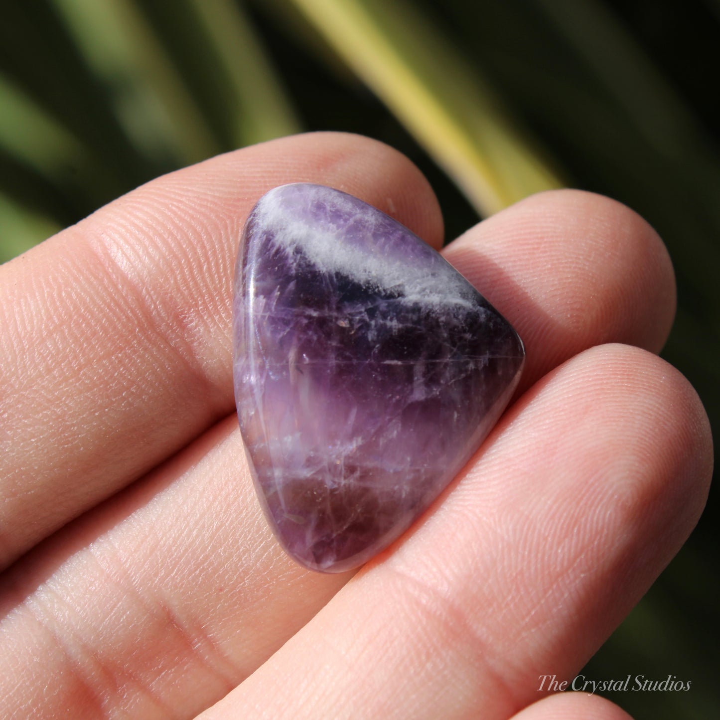 Chevron Amethyst Polished Cabochon Crystal