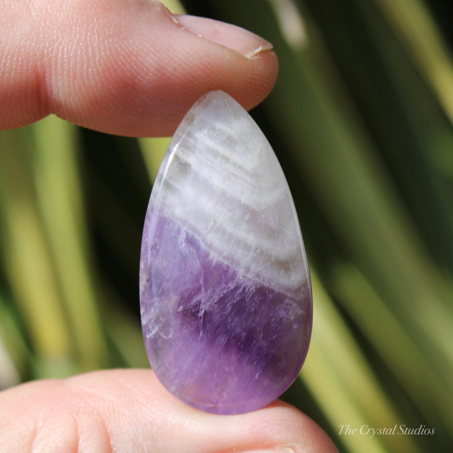 Chevron Amethyst Polished Cabochon Crystal