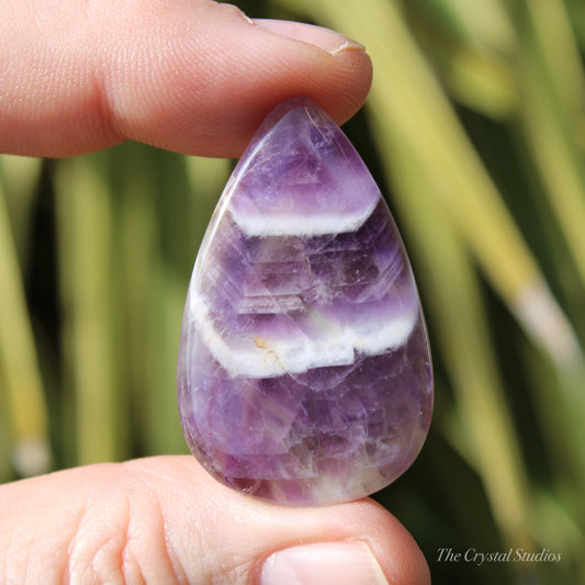 Chevron Amethyst Polished Cabochon Crystal