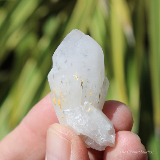 Holldanite Quartz Natural Point Crystal