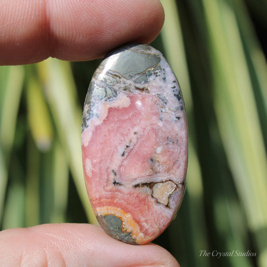 Rhodochrosite Polished Crystal Cabochon