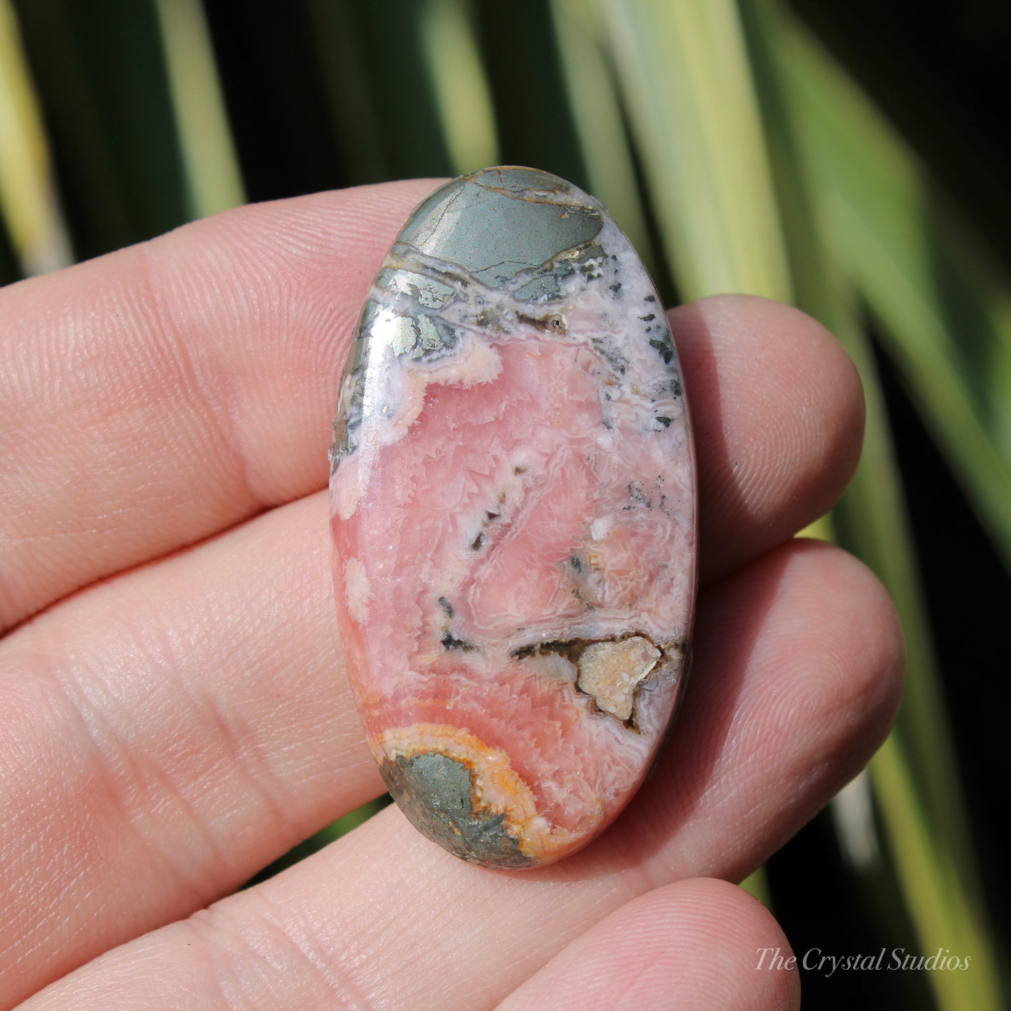 Rhodochrosite Polished Crystal Cabochon