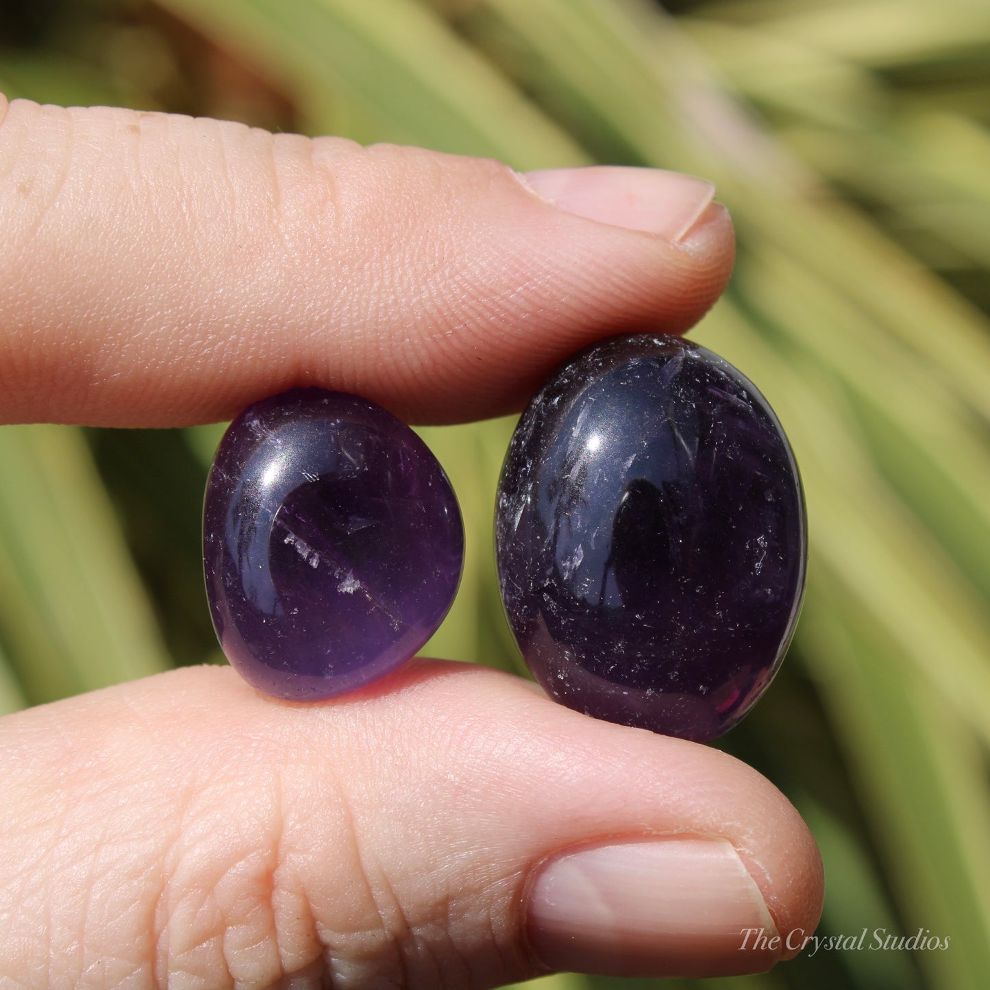 Deep Colour Amethyst Polished Crystal Tumblestone Set