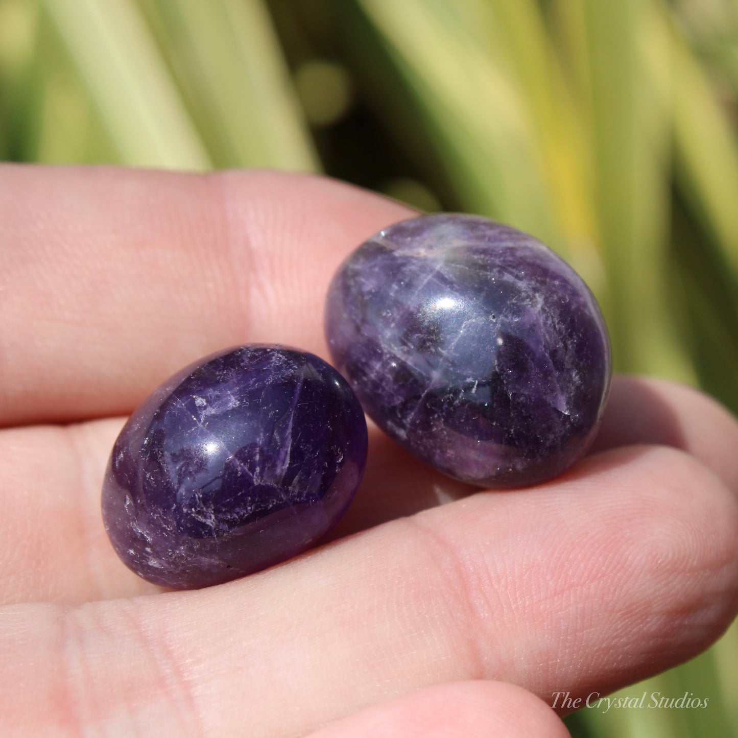 Deep Colour Amethyst Polished Crystal Tumblestone Set