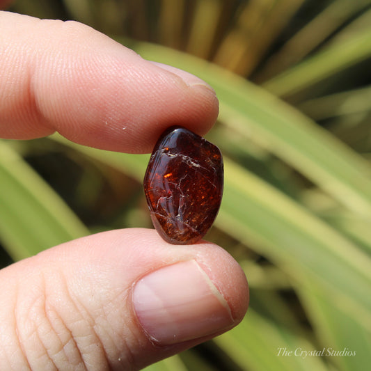 Spessartine Garnet Small Polished Crystal Tumblestone