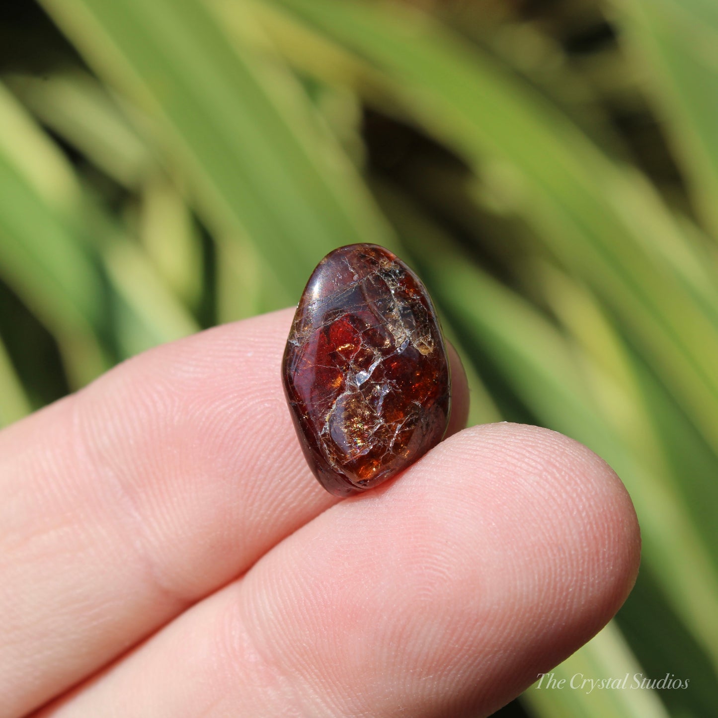 Spessartine Garnet Small Polished Crystal Tumblestone