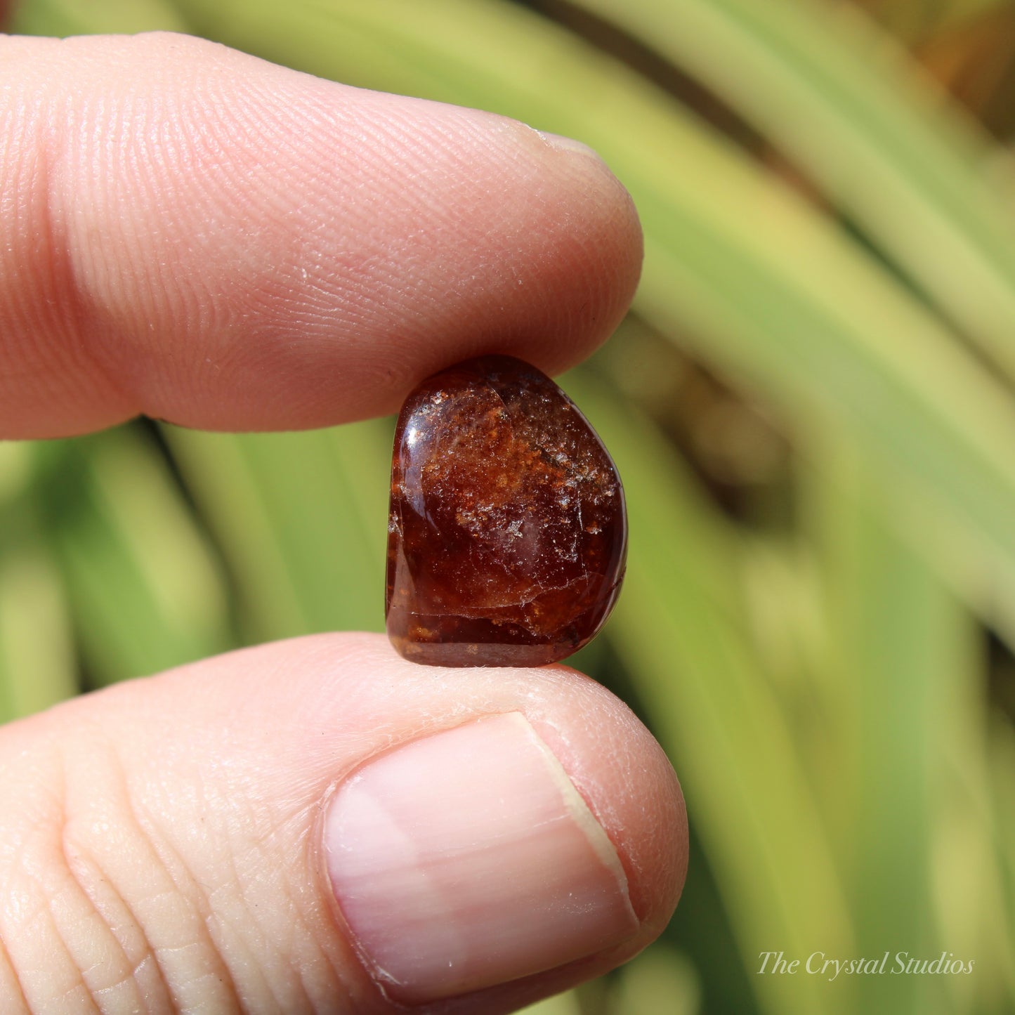 Spessartine Garnet Small Polished Crystal Tumblestone