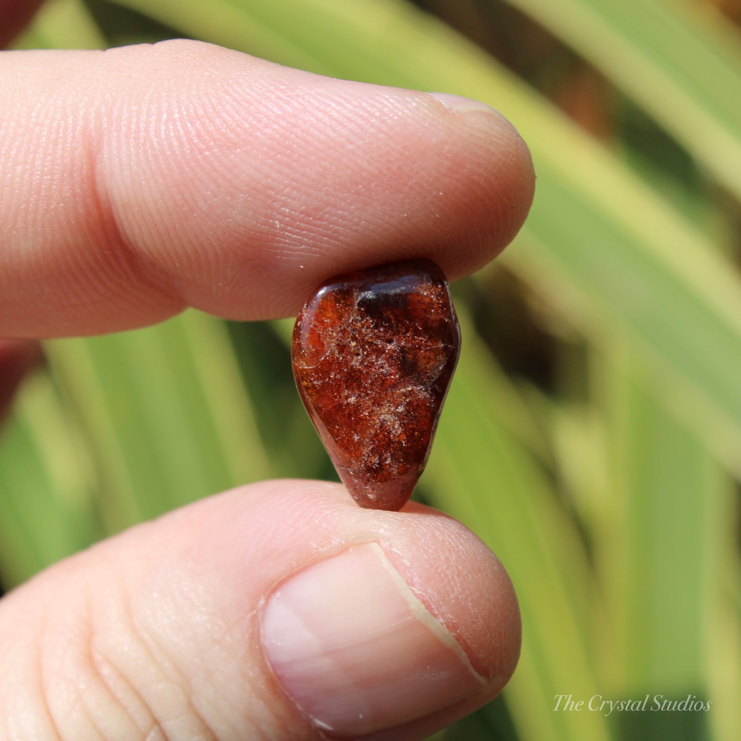 Spessartine Garnet Small Polished Crystal Tumblestone